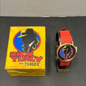 Vintage Timex x Dick Tracy Red Watch